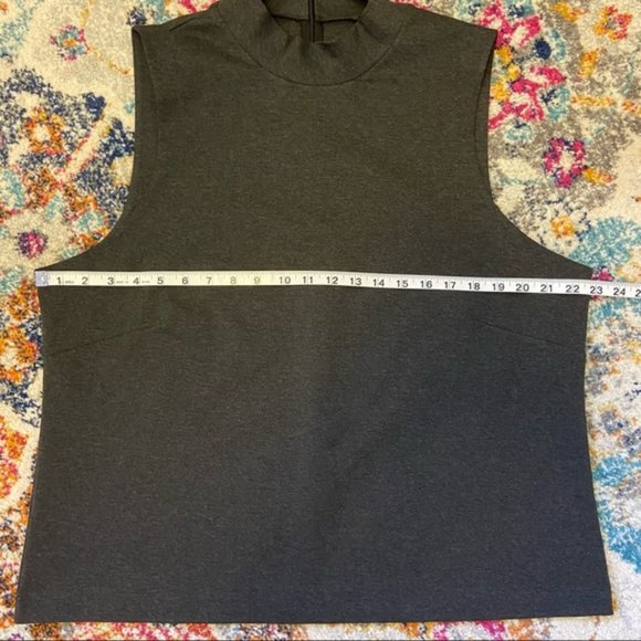 J. Crew Charcoal Mock-neck Ponte Shell XXL - Picture 7 of 8